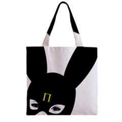 Bunny Girl Mask Zipper Grocery Tote Bag by infopablo00