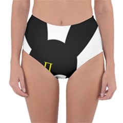 Bunny Girl Mask Reversible High-waist Bikini Bottoms