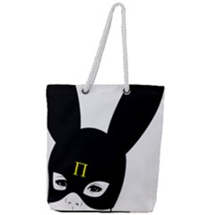 Bunny Girl Mask Full Print Rope Handle Tote (large) by infopablo00