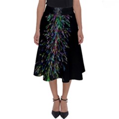 Galaxy Space Perfect Length Midi Skirt by Sabelacarlos