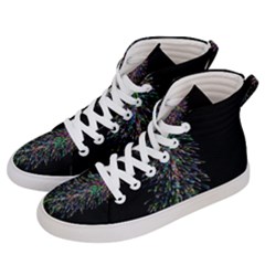 Galaxy Space Women s Hi-top Skate Sneakers by Sabelacarlos