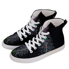 Galaxy Space Men s Hi-top Skate Sneakers by Sabelacarlos