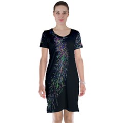 Galaxy Space Short Sleeve Nightdress by Sabelacarlos