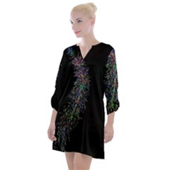 Galaxy Space Open Neck Shift Dress