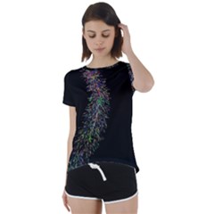 Galaxy Space Short Sleeve Foldover Tee