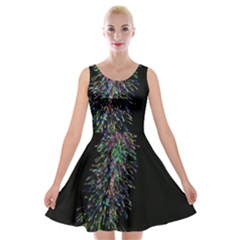 Galaxy Space Velvet Skater Dress