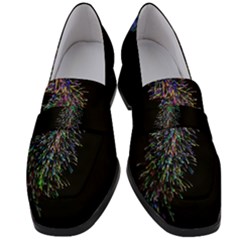 Galaxy Space Women s Chunky Heel Loafers by Sabelacarlos