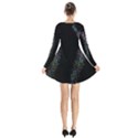 Galaxy Space Long Sleeve Velvet V-neck Dress View2