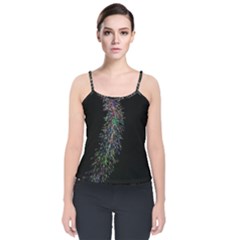 Galaxy Space Velvet Spaghetti Strap Top by Sabelacarlos