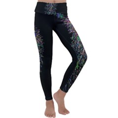 Galaxy Space Kids  Lightweight Velour Classic Yoga Leggings by Sabelacarlos