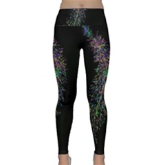 Galaxy Space Lightweight Velour Classic Yoga Leggings by Sabelacarlos