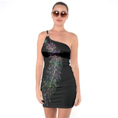 Galaxy Space One Soulder Bodycon Dress by Sabelacarlos