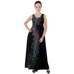 Galaxy Space Empire Waist Velour Maxi Dress by Sabelacarlos