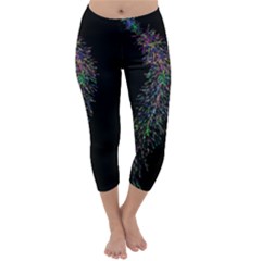 Galaxy Space Capri Winter Leggings  by Sabelacarlos