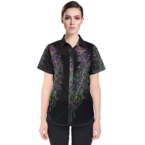 Galaxy Space Women s Short Sleeve Shirt by Sabelacarlos