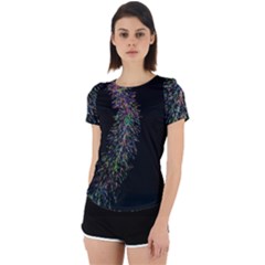 Galaxy Space Back Cut Out Sport Tee