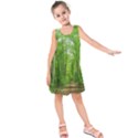 In the forest the fullness of spring, green, Kids  Sleeveless Dress View1