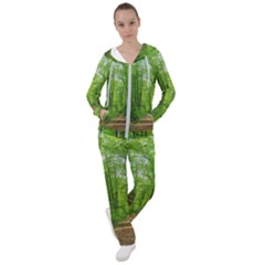 In The Forest The Fullness Of Spring, Green, Women s Tracksuit by MartinsMysteriousPhotographerShop