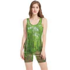 In The Forest The Fullness Of Spring, Green, Women s Wrestling Singlet by MartinsMysteriousPhotographerShop