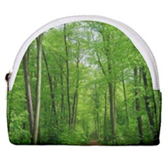 In The Forest The Fullness Of Spring, Green, Horseshoe Style Canvas Pouch by MartinsMysteriousPhotographerShop