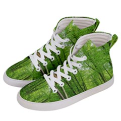 In The Forest The Fullness Of Spring, Green, Men s Hi-top Skate Sneakers by MartinsMysteriousPhotographerShop