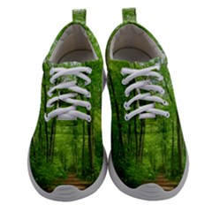 In The Forest The Fullness Of Spring, Green, Athletic Shoes by MartinsMysteriousPhotographerShop