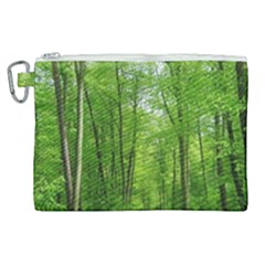 In The Forest The Fullness Of Spring, Green, Canvas Cosmetic Bag (xl) by MartinsMysteriousPhotographerShop