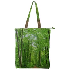 In The Forest The Fullness Of Spring, Green, Double Zip Up Tote Bag by MartinsMysteriousPhotographerShop