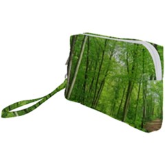 In The Forest The Fullness Of Spring, Green, Wristlet Pouch Bag (small) by MartinsMysteriousPhotographerShop