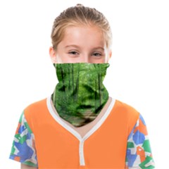 In The Forest The Fullness Of Spring, Green, Face Covering Bandana (kids)