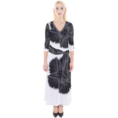 1561332892177 Copy 3072x4731 2 Quarter Sleeve Wrap Maxi Dress by Sabelacarlos