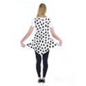  Black And White Seamless Cheetah Spots Short Sleeve Tunic  View2