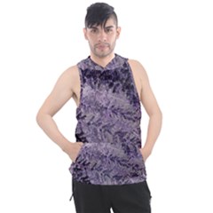 Flowers Branches Purple Men s Sleeveless Hoodie