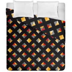 Geometric Diamond Tile Duvet Cover Double Side (california King Size) by tmsartbazaar