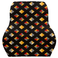 Geometric Diamond Tile Car Seat Back Cushion  by tmsartbazaar