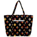 Geometric Diamond Tile Zip Up Canvas Bag View3