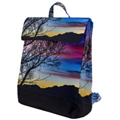 Sunset Landscape Scene, San Juan Province, Argentina003 Flap Top Backpack by dflcprintsclothing