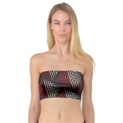 Abstract Zigzag Motif Bandeau Top by tmsartbazaar