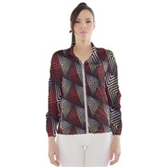 Abstract Zigzag Motif Women s Windbreaker by tmsartbazaar