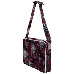 Abstract Zigzag Motif Cross Body Office Bag by tmsartbazaar