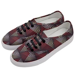 Abstract Zigzag Motif Women s Classic Low Top Sneakers by tmsartbazaar