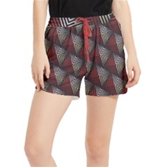 Abstract Zigzag Motif Runner Shorts