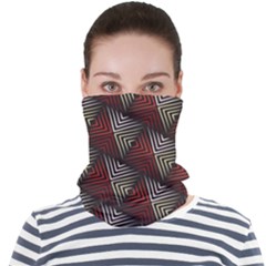 Abstract Zigzag Motif Face Seamless Bandana (adult)