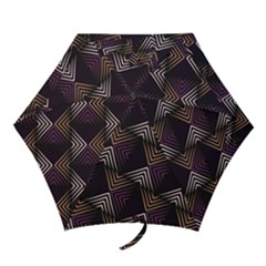 Zigzag Motif Design Mini Folding Umbrellas by tmsartbazaar