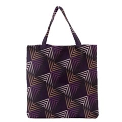 Zigzag Motif Design Grocery Tote Bag by tmsartbazaar