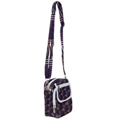 Zigzag Motif Design Shoulder Strap Belt Bag by tmsartbazaar