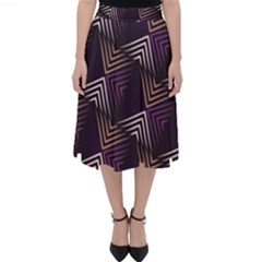 Zigzag Motif Design Classic Midi Skirt by tmsartbazaar