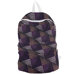 Zigzag Motif Design Foldable Lightweight Backpack by tmsartbazaar