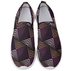 Zigzag Motif Design Men s Slip On Sneakers by tmsartbazaar