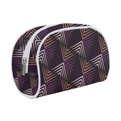 Zigzag Motif Design Makeup Case (small) by tmsartbazaar